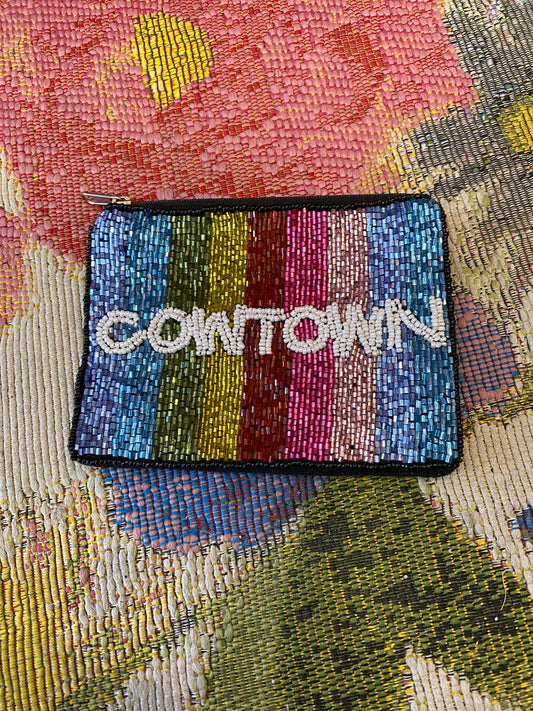 Cowtown Beaded Coin Purse