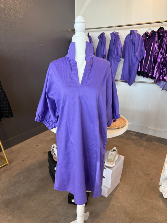 Charlotte Dress Purple- Adrienne