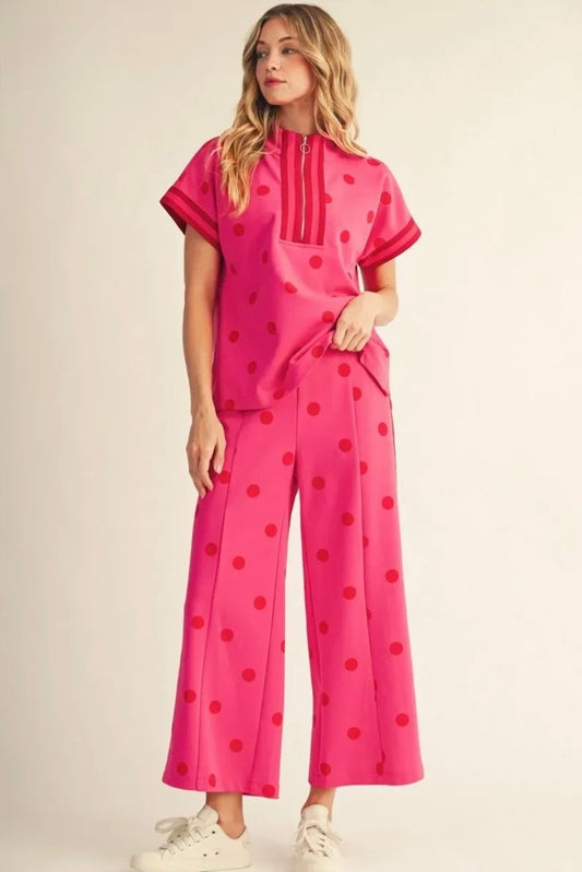 Alex Pants Set- Hot Pink