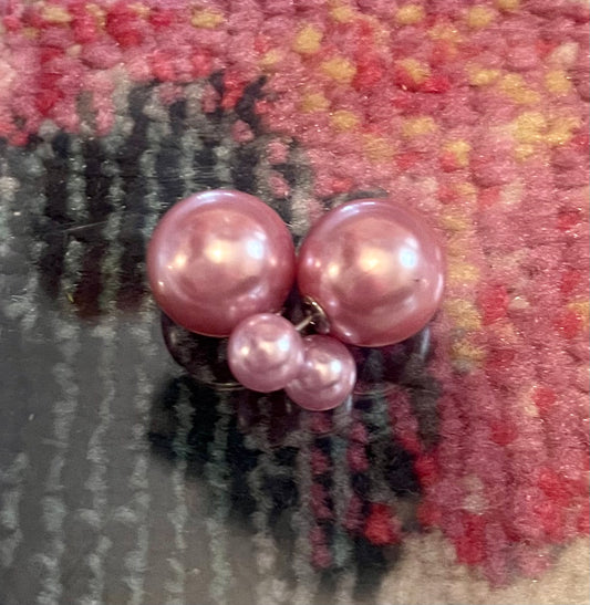 Pink Pearl Earrings | Pink Pearl Stud Earrings | Lemon Cake