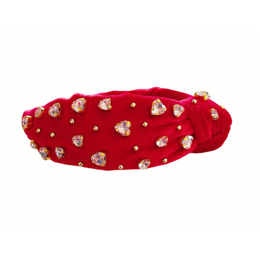 Red Hearts Headband