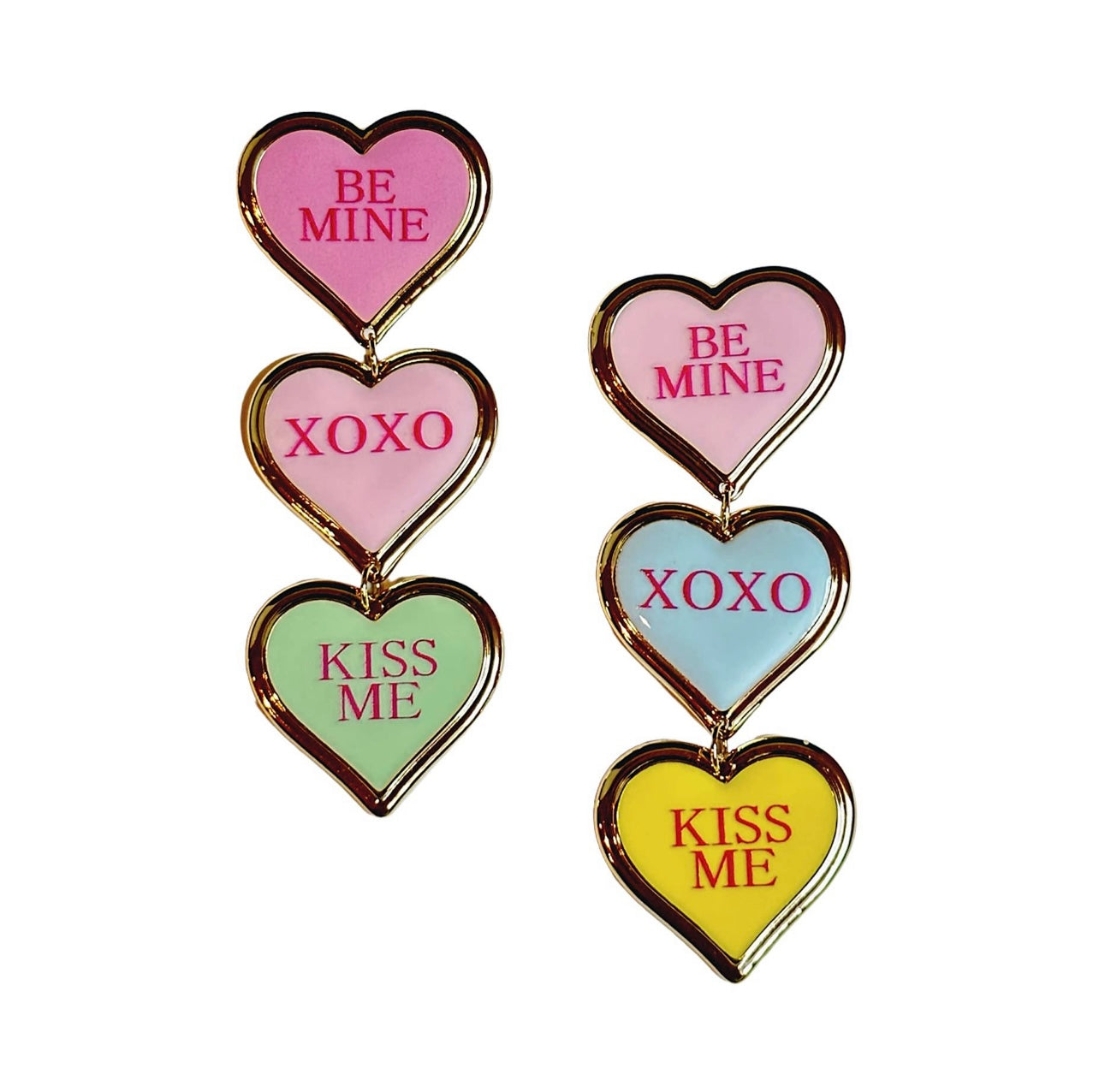 Valentines Conversation Heart Earrings